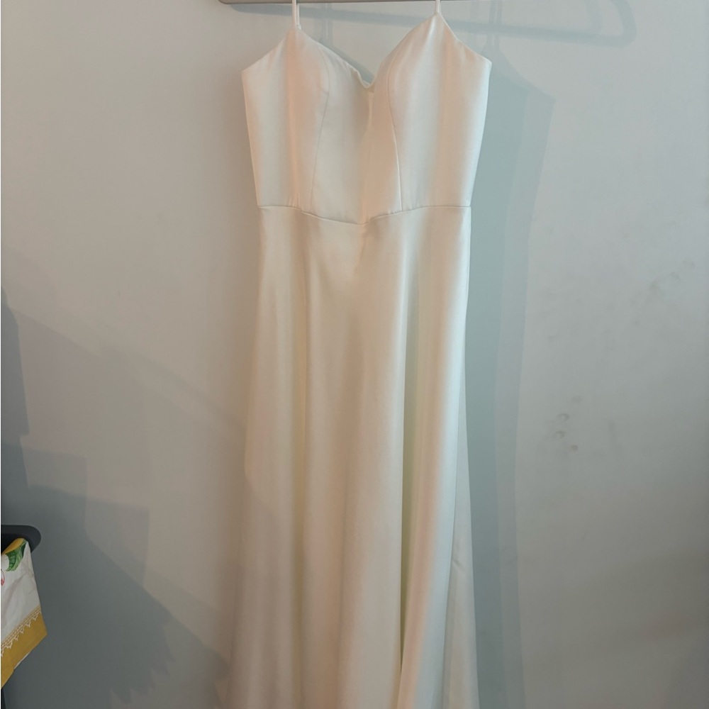 Jenny Yoo White Sleeveless Sundress Wedding - Picture 3 of 10